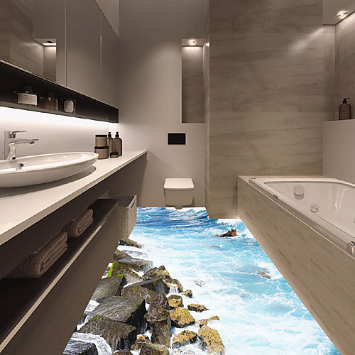 

Floor Stickers - 3D Wall Stickers Landscape Living Room / Bedroom / Bathroom