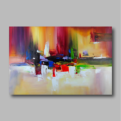

Oil Painting Hand Painted - Abstract Comtemporary Modern Stretched Canvas