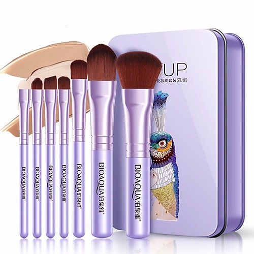 

Professional Makeup Brushes Makeup Brush Set 7 PCS Full Coverage Alloy for Eyeliner Brush Blush Brush Foundation Brush Lip Brush Eyebrow Brush Eyeshadow Brush Concealer Brush Eyelash Brush