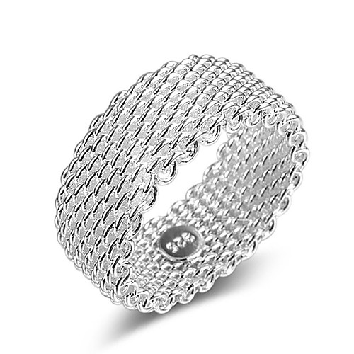 

Ring Lasso Silver Silver-Plated Ladies Stylish Classic 1pc 6 7 8 9 / Couple's