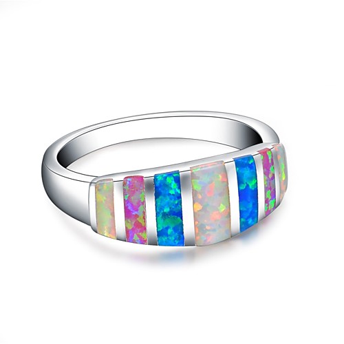 

Women Statement Ring Opal Chandelier Rainbow Copper Gold Plated Statement Ladies Unique Design 1pc 6 7 8 9 / Women's / Cubic Zirconia / Promise Ring