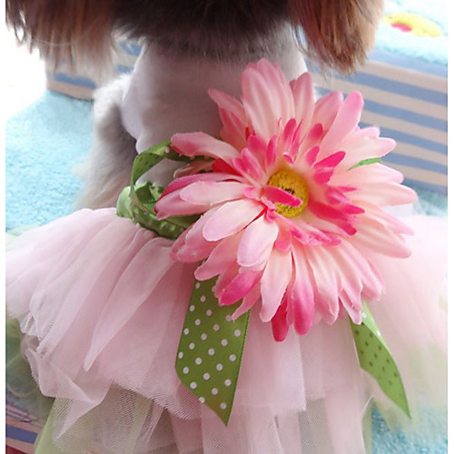 

Dogs Cats Pets Dress Dog Clothes Pink Costume Husky Labrador Alaskan Malamute Cotton Jacquard Cotton Flower / Floral Flower Sports & Outdoors Dresses&Skirts S M L XL XXL
