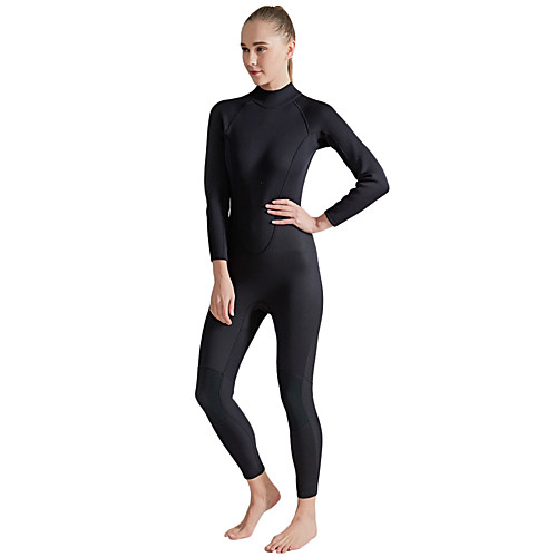 

SBART Women's Full Wetsuit 2mm CR Neoprene Diving Suit Quick Dry Long Sleeve Back Zip - Diving Water Sports Solid Colored Summer / Stretchy