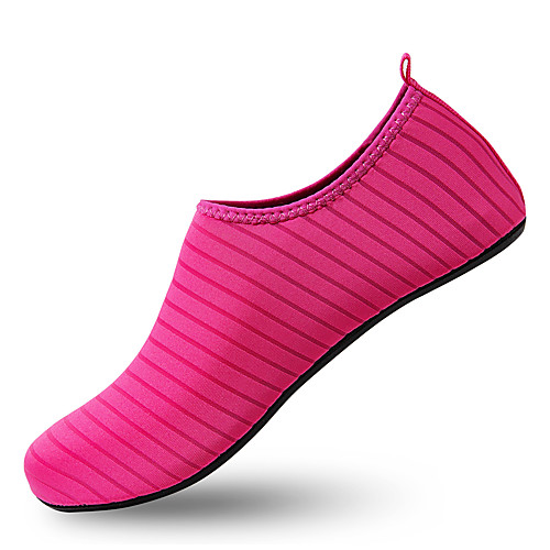 

Women's Trainers Athletic Shoes Plus Size Flat Heel Comfort Outdoor Upstream Shoes Elastic Fabric Striped Black Yellow Fuchsia / EU40