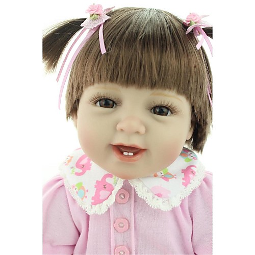 

NPKCOLLECTION 24 inch NPK DOLL Reborn Doll Girl Doll Baby Girl Reborn Toddler Doll Newborn lifelike Child Safe Parent-Child Interaction Hand Rooted Mohair Cloth 3/4 Silicone Limbs and Cotton Filled