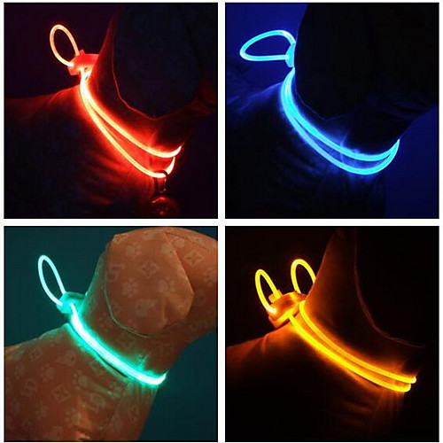 

Dogs Cats Tie / Bow Tie Dog Clothes Yellow Blue Costume Rubber Solid Colored LED S