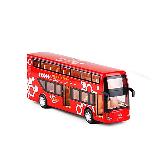 

1:50 Toy Car Double-decker Bus Bus City View Metal Alloy Mini Car Vehicles Toys for Party Favor or Kids Birthday Gift 1 pcs