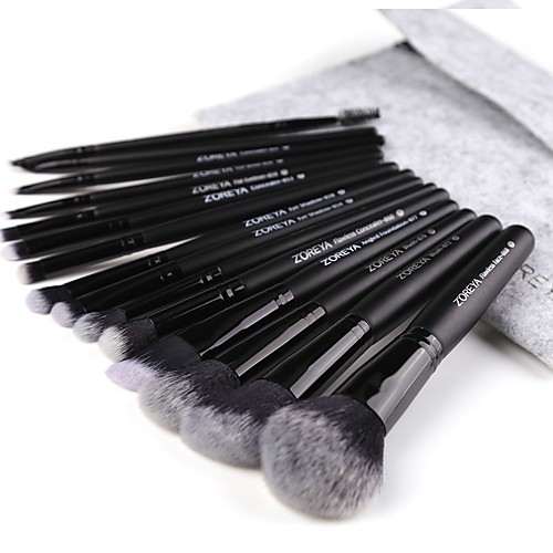 

Professional Makeup Brushes Make Up 15pcs Full Coverage Wooden / Bamboo for