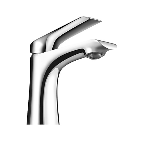

Bathroom Sink Faucet - Widespread Chrome Centerset Single Handle One HoleBath Taps