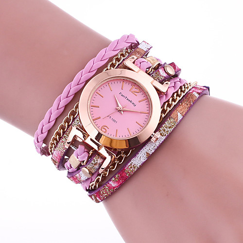

Women's Bracelet Watch Analog Quartz Stylish Braided Casual Casual Watch / One Year / PU Leather