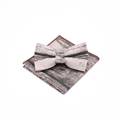 

Unisex Party / Basic Bow Tie - Print Black & Gray, Bow / Suits