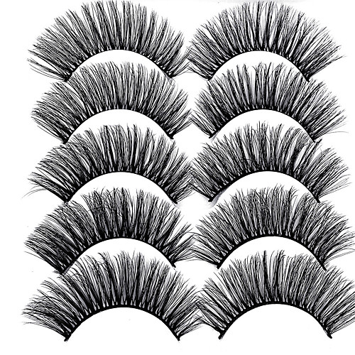 

Eyelash Extensions False Eyelashes 10 pcs Professional Best Quality Multifunctional Natural Curly Fiber Event / Party Daily Wear Thick Natural Long - Makeup Daily Makeup Halloween Makeup Party Makeup