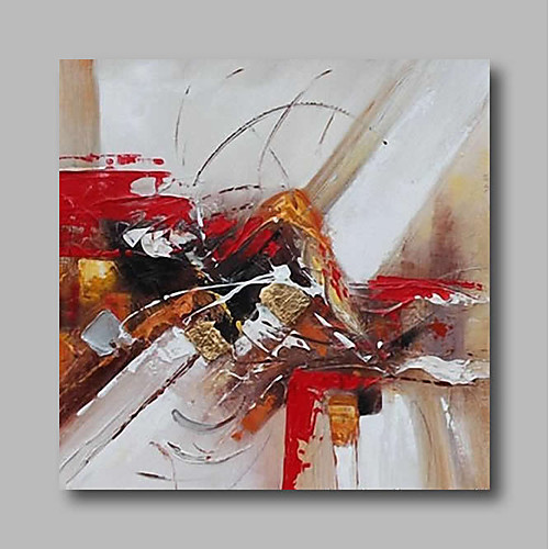

Oil Painting Hand Painted Square Abstract Comtemporary Modern Stretched Canvas
