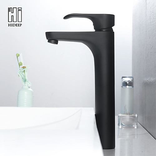 

Bathroom Sink Faucet - FaucetSet Black Other Single Handle One HoleBath Taps