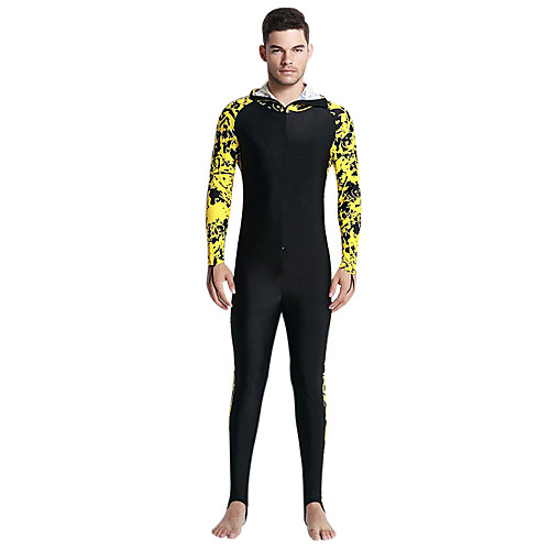 

SBART Men's Rash Guard Dive Skin Suit Diving Suit SPF50 UV Sun Protection Breathable Full Body Front Zip - Diving / Quick Dry