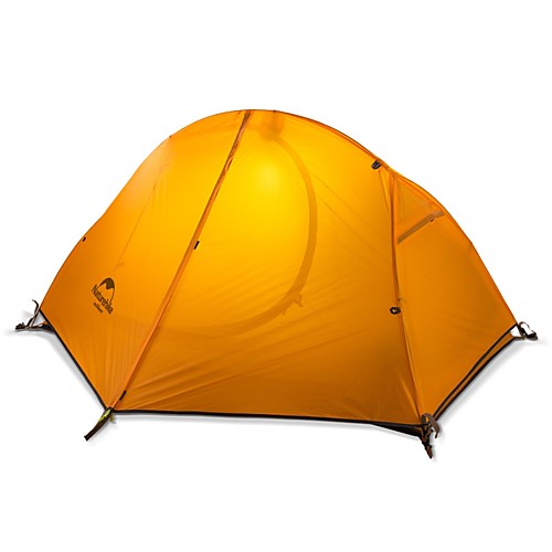 

Naturehike 1 person Backpacking Tent Outdoor Windproof Rain Waterproof Fast Dry Double Layered Poled Camping Tent &gt;3000 mm for Camping / Hiking / Caving Oxford Cloth Nylon Silica Gel 205156110 cm