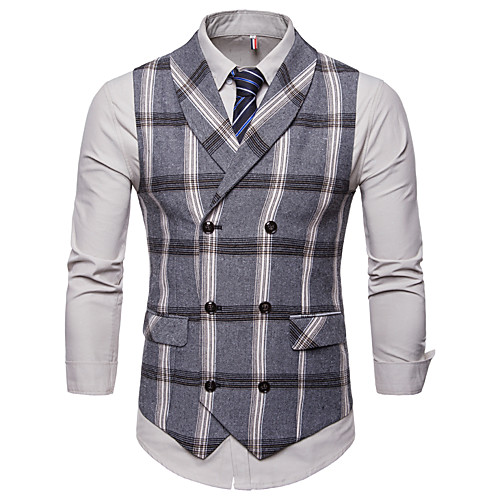 

Polester / Cotton Blend / Cotton Business / Wedding Party / Valentine's Day Work / Casual Plaid / Classic / Vintage