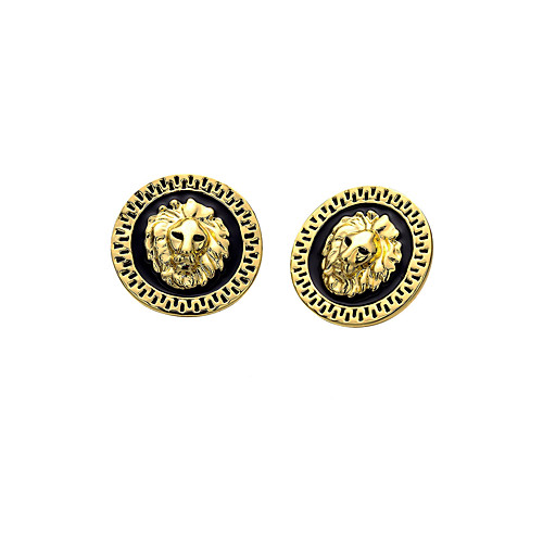 

Men's Stud Earrings 3D Punk Rock Gold Plated Earrings Jewelry Gold / Rose Gold For Evening Party Street 1 Pair
