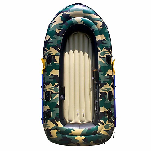 

2 Persons Inflatable Boat Set with French Oars PVC Fishing Boating 19098 cm