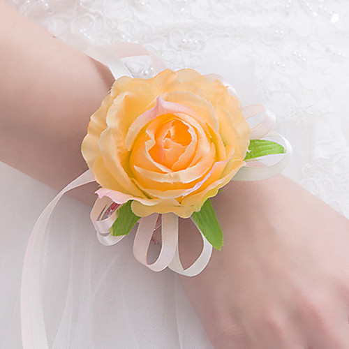 

Wedding Flowers Wrist Corsages Party Evening / Wedding Party Polyester 0-10 cm