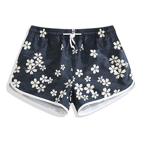 

Women's Swim Shorts Swim Trunks Elastane Board Shorts Bottoms Quick Dry Drawstring - Surfing Beach Watersports Geometric Summer / High Elasticity