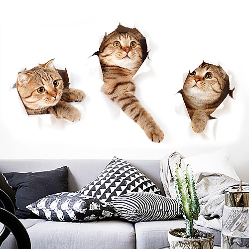 

Cute Funny Animals Decorative Wall Stickers - Plane Wall Stickers / Animal Wall Stickers Animals Indoor / Kids Room