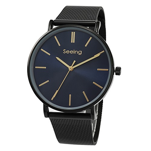 

Men's Dress Watch Japanese Japanese Quartz Stainless Steel Black / Gold 30 m Water Resistant / Waterproof Casual Watch Analog Classic Casual Minimalist - Black Gold