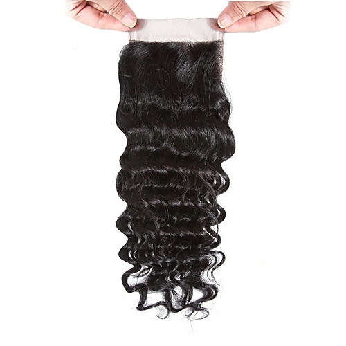 

Peruvian Hair 4x4 Closure Curly Swiss Lace Human Hair Women's Best Quality / 100% Virgin / curling Christmas / Christmas Gifts / Wedding