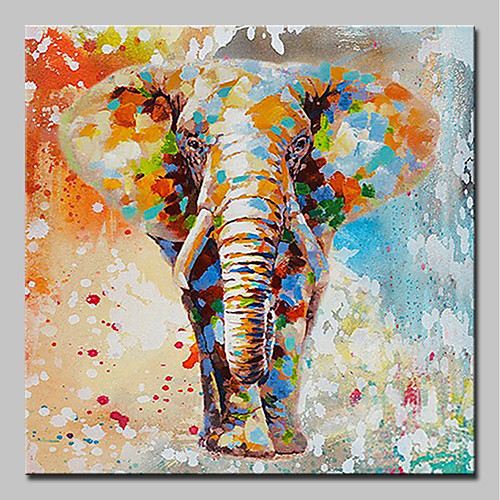 

Oil Painting Hand Painted - Cartoon / Pop Art Modern Canvas