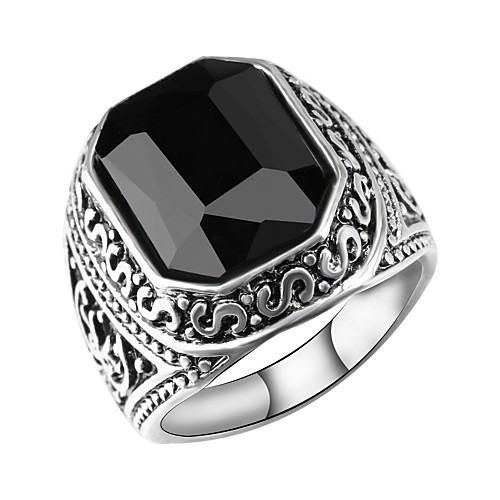 

Band Ring Hollow Black Red Resin Alloy Faith Class Vintage European Trendy 1pc 7 8 9 10 / Men's / Statement Ring