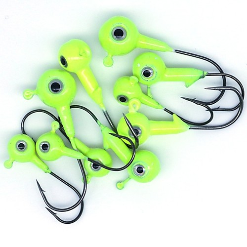 

10 pcs Jig Hook Fishing Hooks Thin Hang-Nail Sea Fishing / Fly Fishing / Ice Fishing Lead Easy to Use / Spinning / Jigging Fishing / Freshwater Fishing / Carp Fishing / Bass Fishing