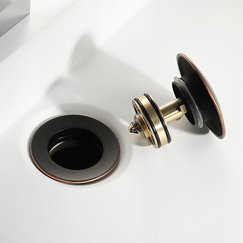 

Faucet accessory - Superior Quality - Contemporary Brass Pop-up Water Drain With Overflow - Finish - Oil Rubbed Bronze