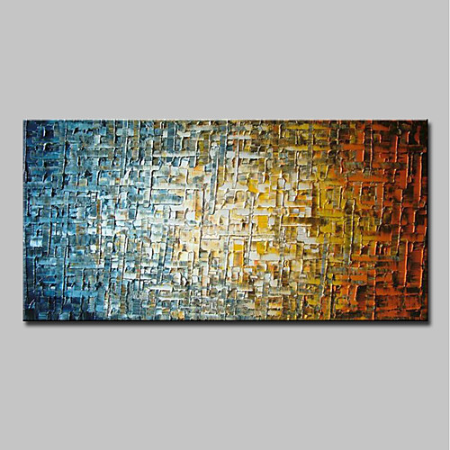 

Oil Painting Hand Painted Horizontal Abstract Modern Rolled Canvas (No Frame)