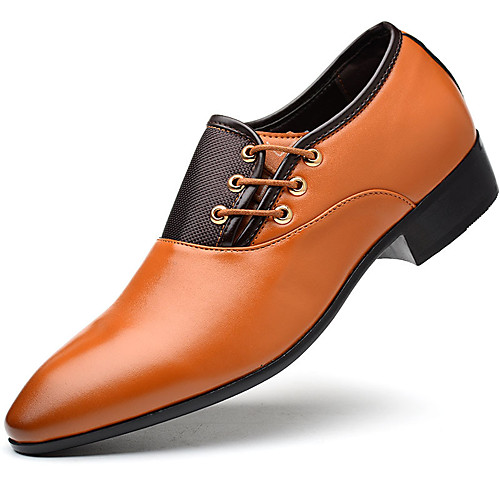 

Men's Formal Shoes PU Spring Oxfords Black / Yellow / Brown / EU42