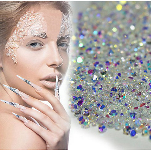 

720pcs micro diamond diy nails rhinestones crystal flat back non hotfix rhinestones stickers need glue nail art decoration