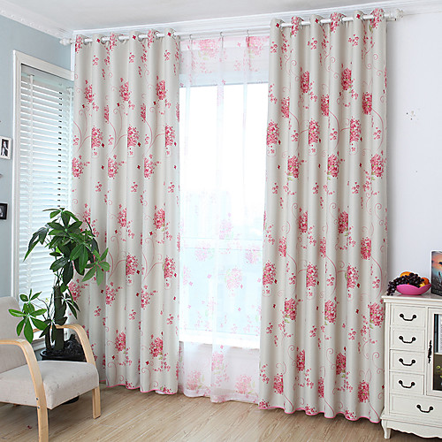 

Two Panel Children's Room Living Room Bedroom Dining Room Embroidered Curtain