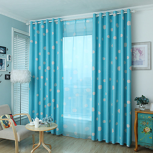 

Blackout Curtains Drapes Two Panels Kids Room Cartoon 100% Polyester Printed