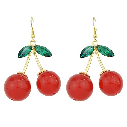 

Women's Drop Earrings Stylish Cherry Lucky Ladies Basic Fashion Earrings Jewelry Red For Daily Date 1 Pair