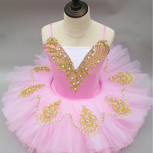 

Ballet Tutus Ruching Girls' Performance Sleeveless Spandex