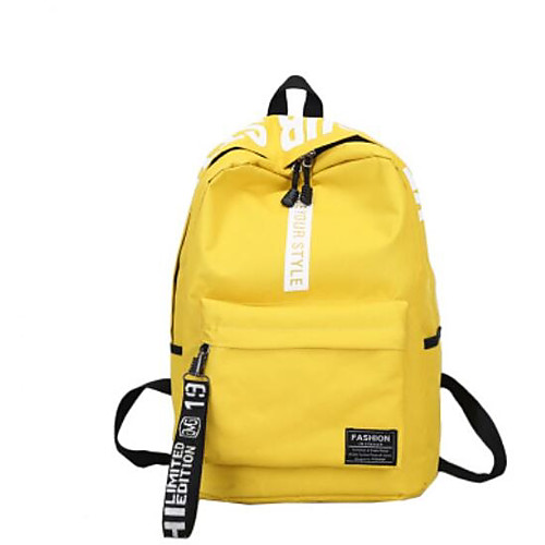 

Canvas Zipper School Bag School Green / Red / Yellow