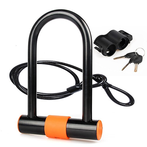 

INBIKE Bike U Lock Cycling Locking Security Durable Easy to Install Safety For Road Bike Mountain Bike MTB Motobike / Motorcycle Folding Bike Cycling Bicycle Copper Steel ABS Black Orange