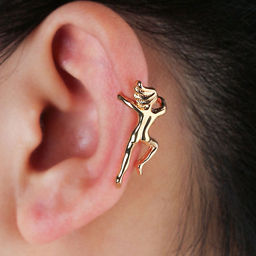 

Women's Clip on Earring Ear Cuff Helix Earrings Sculpture Creative Ladies Simple Cartoon Hip-Hop Cute Small Earrings Jewelry Gold / Silver For Party / Evening Going out Club 1pc
