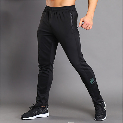 

Men's Track Pants Sports & Outdoor Woven Pants Fitness Gym Workout Breathable Wearable Soft Sport Black Solid Colored / Stretchy / Skinny