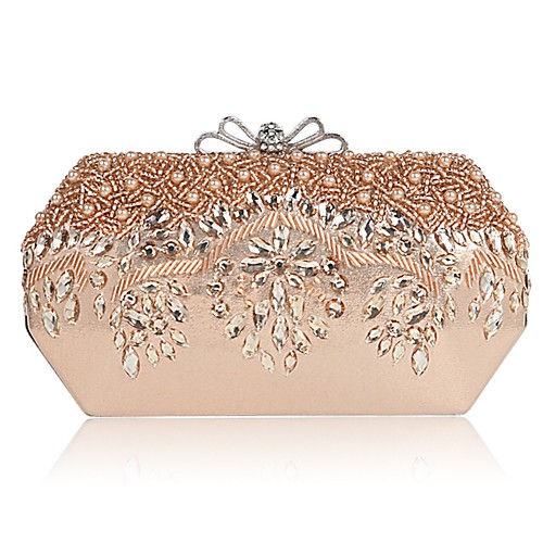 

Women's Beading / Crystals PU Evening Bag Black / Champagne / Gold / Fall & Winter