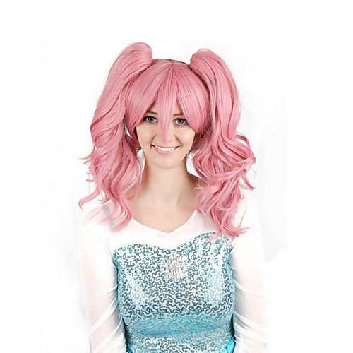 

Cosplay Costume Wig Synthetic Wig Cosplay Wig Curly Bob Wig Pink Medium Length Pink / Purple Synthetic Hair 28 inch Women's Anime Cosplay Women Pink Purple