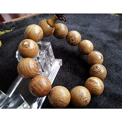 

Men's Bead Bracelet Vintage Bracelet Classic Beads Gourd Stylish Asian Vintage Ethnic Wooden Bracelet Jewelry Light Yellow For Ceremony Festival