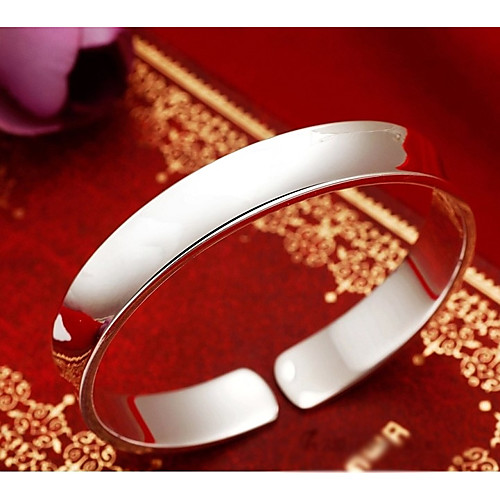 

Women's Cuff Bracelet Wide Bangle Classic Stylish Creative Ladies Stylish Classic Elegant Copper Bracelet Jewelry Silver For Daily Date / S925 Sterling Silver