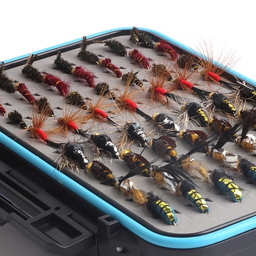 

112 pcs Lure kit Fishing Lures Flies Handmade Easy Install Light and Convenient Floating Sinking Bass Trout Pike Fly Fishing Lure Fishing