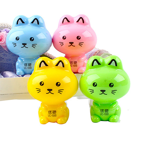 

Cat Shaped Manual Pencil Sharpener(Random Color)