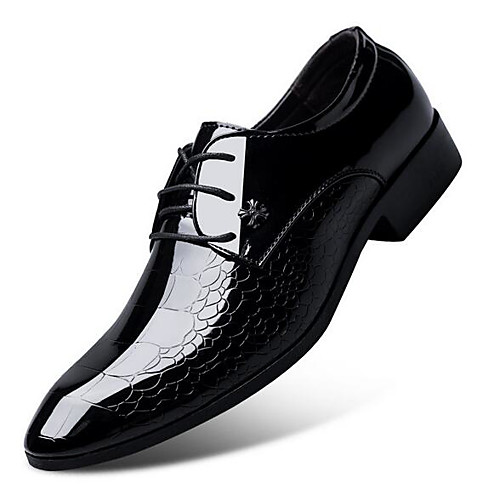 

Men's Formal Shoes PU Spring & Fall Oxfords Wine / Navy Blue / Brown / Party & Evening / Party & Evening